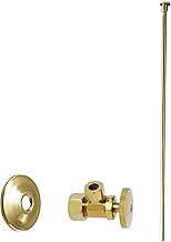 Westbrass D105KFH-24-01 5/8" x 3/8" OD x 20" Flat Head Riser Line Kit with Round Handle Angle Supply