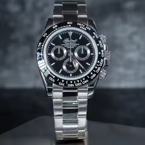 GIV Sapphire Automatic Chronograph Mechanical Mens Watch Day tona Chronograph Watch for Men Self-win
