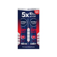 NIVEA FOR MEN Deodorant Dry Spray Twin Pack 2x150ml