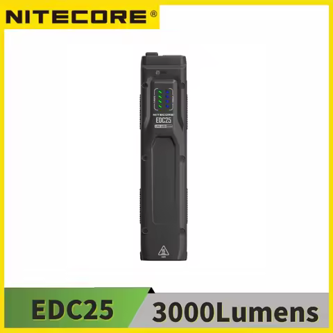 NITECORE EDC25 Flashlight USB-C Rechargeable LED Lantern Ultra Slim 2 x NiteLab UHi20 3000 Lumens ED