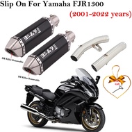 For Yamaha FJR 1300 FJR1300 2001 - 2022 Motorcycle Exhaust Escape Systems Modify Muffler With Double