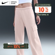 Nike Womens Sportswear Phoenix Fleece Cargo Sweatpants - Silt Red [IM7489-667]