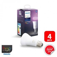 飛利浦 - PHILIPS HUE E27 9W (4個裝) LED White Colour Ambiance Bluetooth A60 智能燈泡 智能燈膽 Smart Light Bulbs