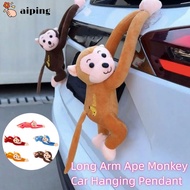 AIPING Car Pendant, Car Accesorios Hanging Monkey Gibbon Monkey Plush Toys, Quick Release Creativity