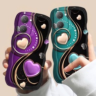 Wave Case For Vivo Y03 Y17S Y16 V29E V27E Softcase Wave Custom Love For All Type Phone Protective Ca
