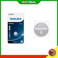 Hotdeal Philips Lithium Coin Battery CR1220 Remote Control Battery Alarm Battery