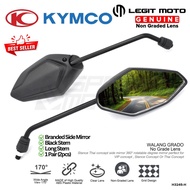 KRV 180i SIDE MIRROR UNIVERSAL BRANDED ADJUSTABLE BLACK LONG STEM  H3245