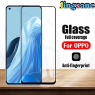 Jingsanc 1~2Pieces For OPPO Reno 7Z 5G/8Z 5G/8T 4G/8T 5G Curved Full Coverage Tempered Glass 9H Hard