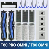 ECOVACS T80 PRO OMNI / T80 OMNI Vacuums Cleaner Main Roller Mop Cloth Side Brush Dust Bag HEPA Filte