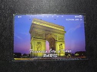 ㊣集卡人㊣日本電話卡 NTT 自動販賣機專用 〈 品名105〈231-125 〉〉PARIS