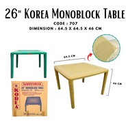 [ON HAND] 707 26'' KOREA MONOBLOCK TABLE/ 708 21'' CHINA MONOBLOCK TABLE/ TABLE FOR KIDS
