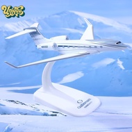 (Unique) 1PCS Gulfstream G650 Aircraft Diecast 1/200 Scale Airplane Model Planes G650ER Airplane Mod