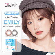 คอนแทคเลนส์รายวัน Kitty Kawaii สี Emily Brown 4ชิ้น