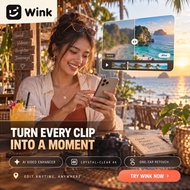 (7days) Wink AI Video & Photo Enhancer App Enhance to 4K AI Retouch Remove Background Restore Old Ph