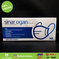 Masker Medis 3ply Earloop Sinar Ogan isi 50 / Surgical Face Mask