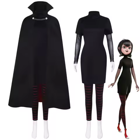Anime Mavis Dracula Cosplay Costumes Transformania Mavis Halloween Carnival Suit for Women Men 3PCS 