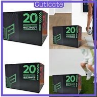 [CUTICATE] 3 in 1 Plyometric Jumping Box Versatile Training Box Multifunction Plyometric Box for Lun