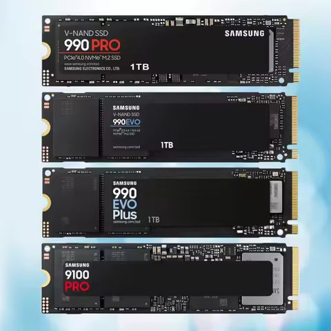 Samsung SSD 990 PRO/990 EVO/990EVO PLUS/9100 PRO PCIe 4.0/PCIe 5.0 NVMe M.2 2280 Internal SSD 1TB-Up