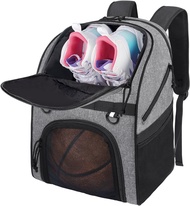 DEEGO Basketball Bag, Basketball Backpack with Ball Shoe Compartment Large Basketball Accessories Ba