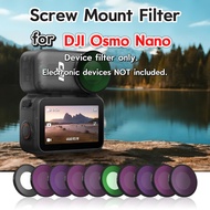 Suitable for DJI Osmo Nano Threaded Filter UV Protection CPL Polarizing ND ND Filter