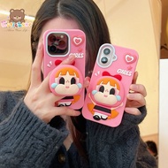 Crybaby x The Powerpuff Girls Casing iPhone Case Magnetic iphone Case With Phone Holder iphone 16 ca