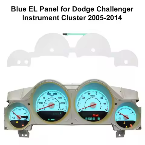 Blue EL Panel for Dodge Challenger Magnum Charger Instrument Cluster