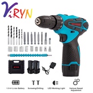 ViRYN 12V Cordless Electric Screwdriver Drill Rechargeable Cordless Screwdriver Drill Hand Drill Battery Drill