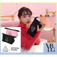 3CE Stylenanda Mini Pouch Makeup Bag Portable Travel Compact Nylon Black/Mood Pink
