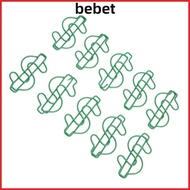 BEBET 100 Pcs Dollar Shape Paper Clips, 4.5*2cm Plastic-coated Metal Metal Paper Clips, Novelty Smal