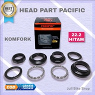 Headset Pacific Hitam Sepeda Kom Fork Standard Fixie Mtb Komfork Stem