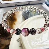 精品級氣質野莓毒液紫紅超七粉碧璽精緻仙女設計款系列手圍15.5cm