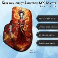 Logitech MX Master 2s / 3 / 3s mouse Skin Natra model nt23 | 3m Anti-slip Film Sticker