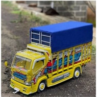 MINIATUR TRUK OLENG KAYU ANTI GOSIP BISA BELOK KANAN KIRI LENGKAP