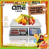 [Joegan Lapak] Digital Fruit Scale Max 40 Kg Digital Computing Scale Double Display Rsockr