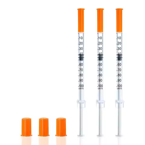 100PCS 1ml U-100 Insulin Syringe - 31G 8mm Needle for Pets, Birds, DIY - ✓Sterile ✓Disposable ✓Indiv