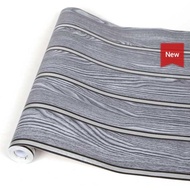 3D Wood Panel Wallpaper Dark Grey SILVER Trim DP1259 8MX45CM - PER ROLL