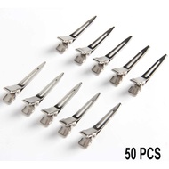 SPCR Salon Barber Hair Clip Single Fork Clip Duck Beak 50PCS YRBJ0D