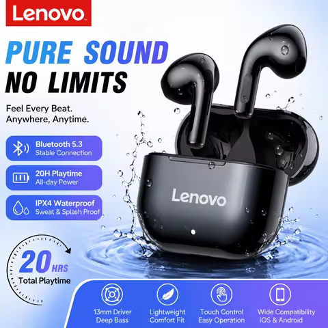 Lenovo LP40 Original wireless headphones TWS Bluetooth Earphones Touch Control Sport Headset Stereo 