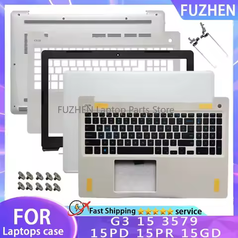 New For Dell G3 15 3579 15PD 15PR 15GD Laptop LCD Rear Cover Front Panel Palm Pad Keyboard Bottom Sh