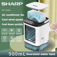 SHARP Desktop Air Cooler 900ML Large Capacity Spray Fan USB Desktop Fan Cooling Fan Small Air Condit