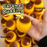 MAXGOODS Caramel Pudding Stress Ball Squishy, Soft Realistic Pudding Shaped Slow Rebound Toy, Handma