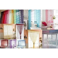 LMS love motif thread curtain