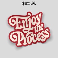 Enjoy the process Sticker | Aesthetic word stickers | Cool word stickers | Sticker pack | Waterproof