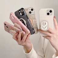 For iPhone 11 12 13 14 Pro Max Phone Case With Camera Protector Shockproof Case With Flower Stand Phone Case