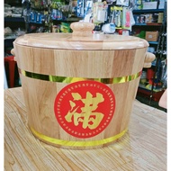 3KG RICE CONTAINER WOOD