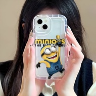 Photo frame airbag case for iphone 14promax 11 13 12 7Plus X XS Max cute Minions cover