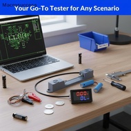 [SRE] 0.56" Dual Display Battery Voltmeter & Resistor Tester, DC4-12V RQC