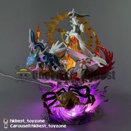 寵物小精靈 Pokemon 神奧四神獸 阿爾宙斯 帕路奇亞 騎拉帝納 帝牙盧卡 (37cm) [可亮燈]