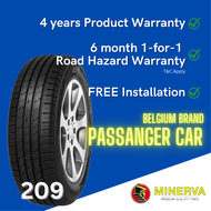 [INSTALLATION] 185/65R15 88H Minerva 209 *RoadHazardWarranty *4yearsWarranty *BelgiumTyre [2-5days delivery]