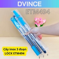 [Phụ Kiện ETM494] Cây INOX 3 ĐOẠN LOCK LOCK ETM494 | DVINCE Store